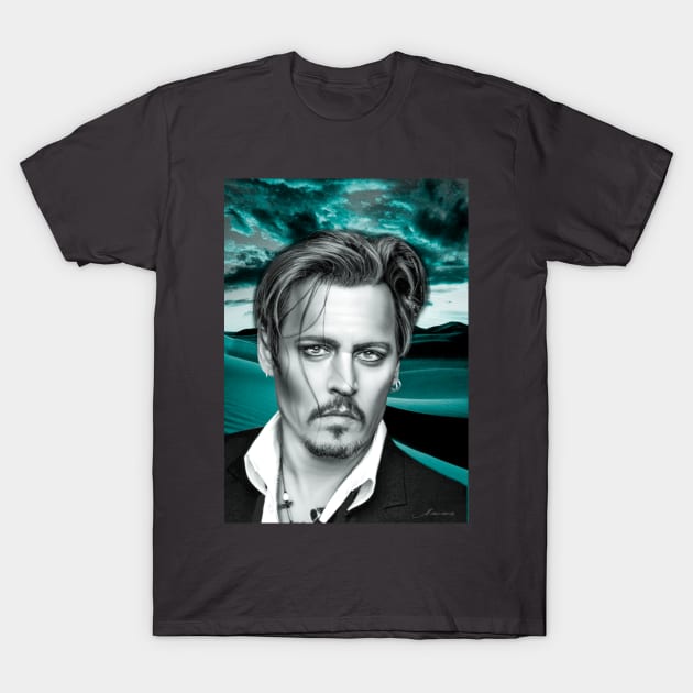 Depp Trial support Innocence Tribute to Jonny T-Shirt by Relaxing Art Shop